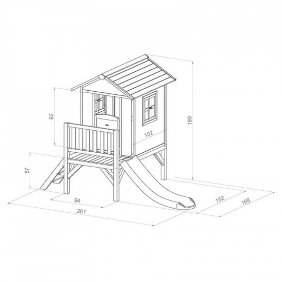 Playhouse Lodge XL (grey/white) Playhouse Lodge XL (grey/white)